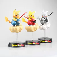 Pokemon Pokémon Pikachu COS Wukong Sậy Mây đóng hộp - Capsule Đồ chơi / Búp bê / BJD / Đồ chơi binh sĩ búp bê giấy chibi