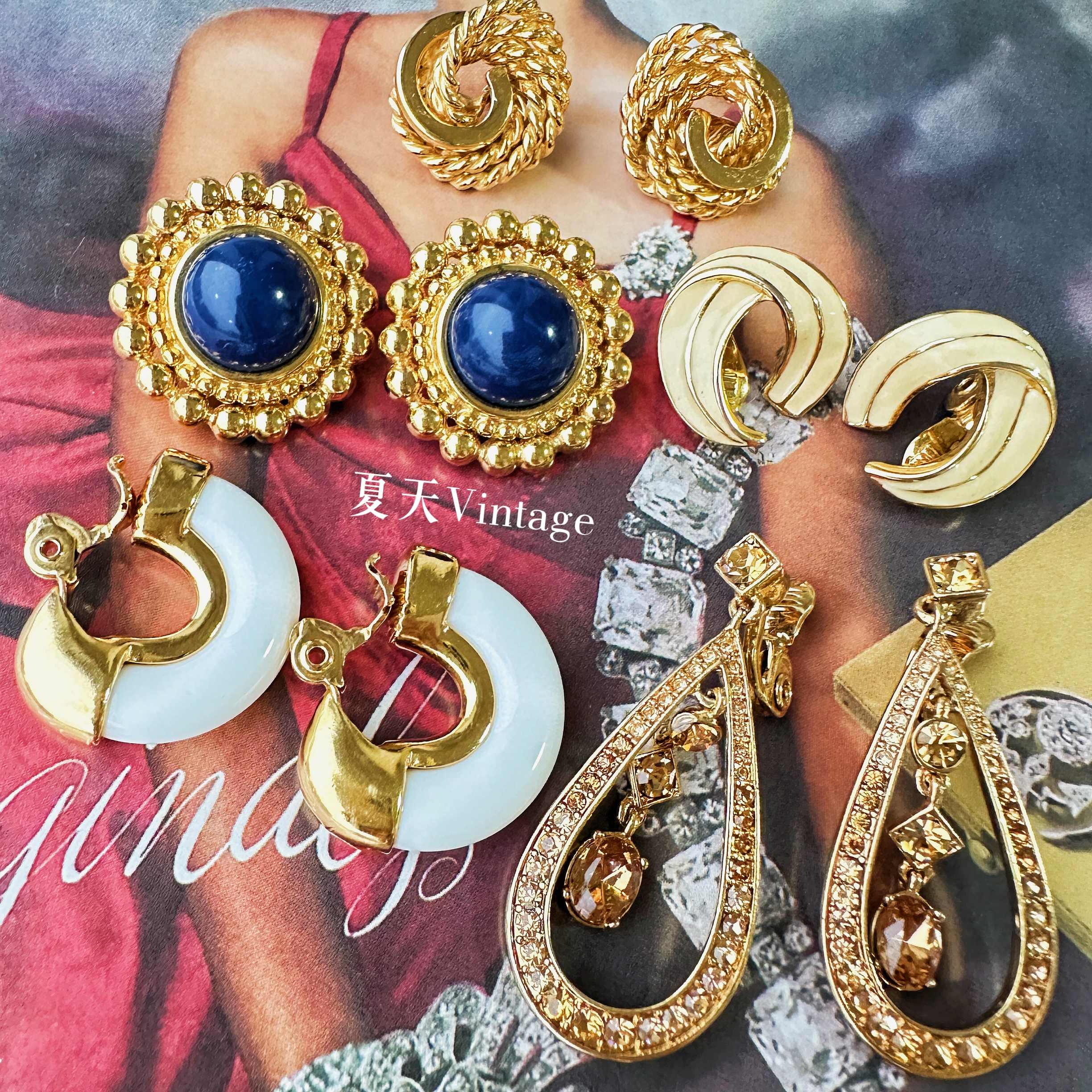 ヴィンテージ アクセサリー ネックレス イヤリングおまとめ 3.4kg 天然石 パール カラフルビーズ B799 MONET⁄モネ ネックレス ペンダント イヤリングなど 8点セット