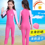 3-15 tuổi trẻ em đồ bơi cô gái dài tay một mảnh cơ thể kem chống nắng áo tắm trong cậu bé lớn sinh viên cô gái áo tắm