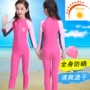 3-15 tuổi trẻ em đồ bơi cô gái dài tay một mảnh cơ thể kem chống nắng áo tắm trong cậu bé lớn sinh viên cô gái áo tắm đồ bơi bé gái