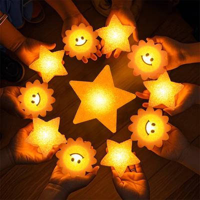 Little stars, sunflowers, glowing handheld wristbands, individual stage performance atmosphere, props, decoration, concert support lights