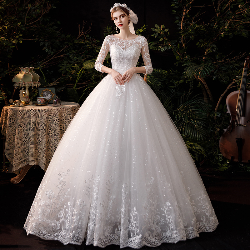Wedding dress for pregnant, french style, suitable for teen, fitted, plus size Wedding dress for pregnant, french style, suitable for teen, fitted, plus size