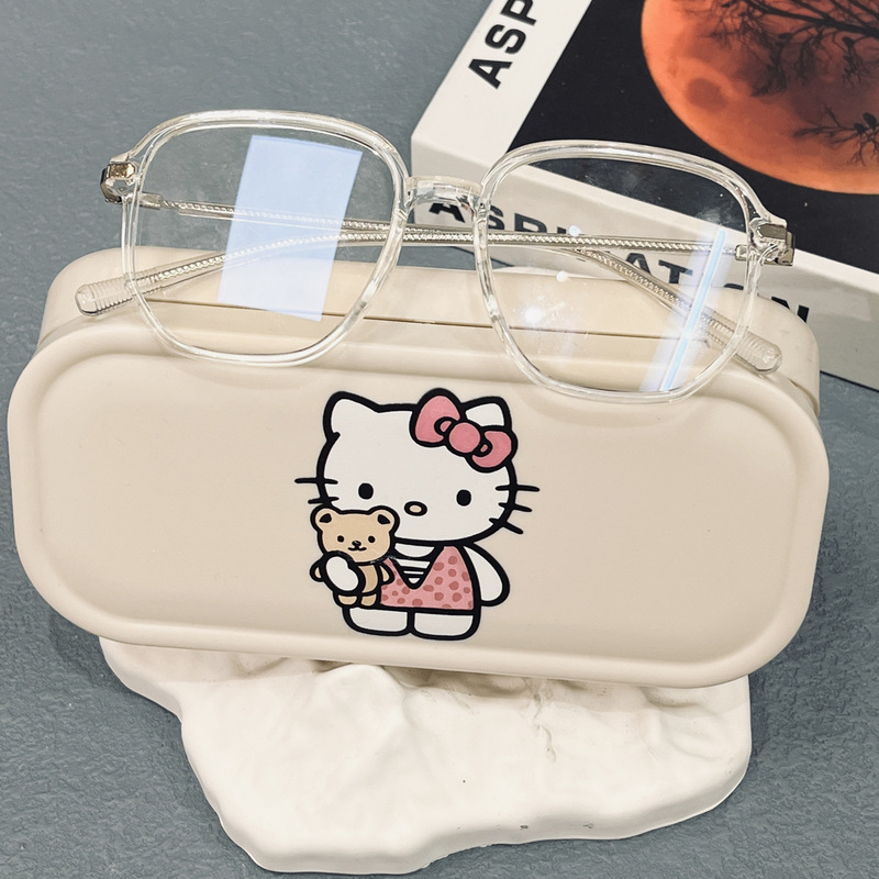 Girl's Kitty Kt Cat Eyeglass Case, Portable, Anti-Pressure, for Carrying Around, Myopia Glasses Case, Sunglasses Storage, Sun Glasses Girl's Kitty Kt Cat Eyeglass Case, Portable, Anti-Pressure, for Carrying Around, Myopia Glasses Case, Sunglasses Storage, Sun Glasses