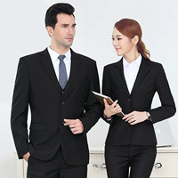 Trang phục công sở phù hợp với mùa thu và mùa đông nữ khách sạn lễ tân quầy thu ngân phù hợp với quản lý ngân hàng 4S cửa hàng quần áo nam và nữ áo khoác blazer nam