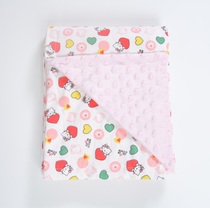 Spring and summer autumn baby blankets printed coral suede air conditioning Quilt Bean Blanket