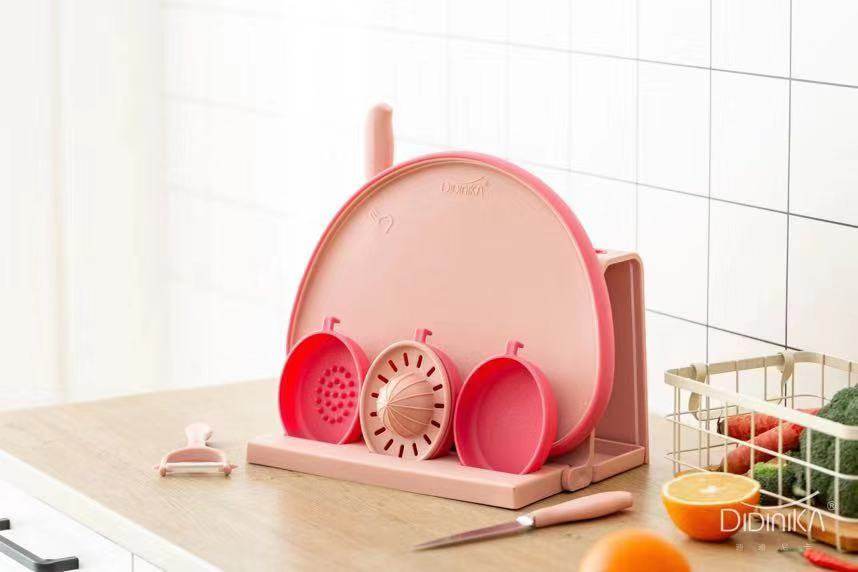 Deputy food cutting board stainless steel kitchen knife with set children (999)