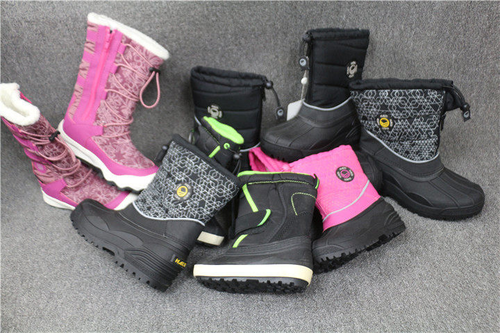 External Single Snowshoeing Shoes Children Short Boots Snowy Home Warm Waterproof Short Boots CUHK Girl Boots Waterproof Anti-Chill Outdoor Shoes