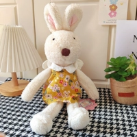 Желтая цветочная юбка ангел бежевый кролик