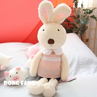 Хаки белая кукла, кукольный воротник, белый кролик