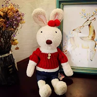 Красный Свитер Красный Свитер Бежевый Кролик