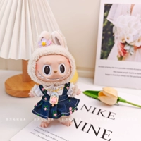 Джинсовый сарафан, комплект, в цветочек