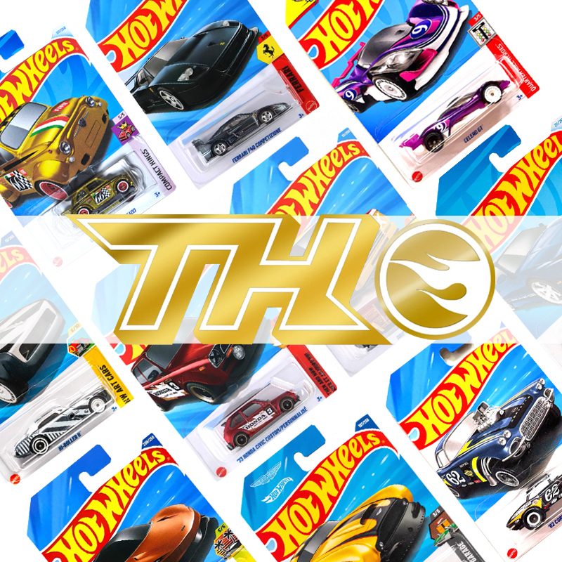 Hot Wheels Car Super Treasure Th Hidden Edition Alloy Car Model Ferrari F40 Rubber Tires Collectible Car Model
