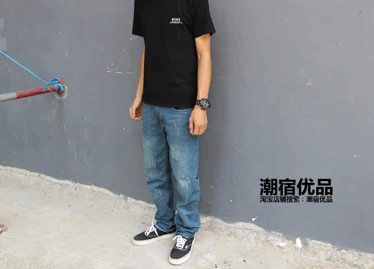 Jeans pour adolescent droite en vrac en coton pour Quatre saisons - Ref 1461311 Image 33