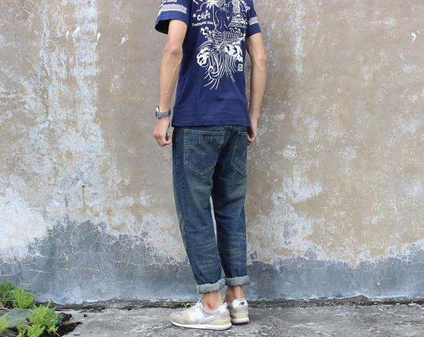 Jeans pour adolescent droite en vrac en coton pour Quatre saisons - Ref 1461311 Image 69