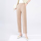 2024 Summer Thin Breathable Small Suit Pants Middle-aged Mom Cotton and Linen Small-leg Pants Women's High Waist Tall and Slim Pants Harem