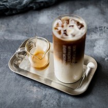 Cafe restaurant with 304 stainless steel small tray drinks dessert food plate matte metal plate