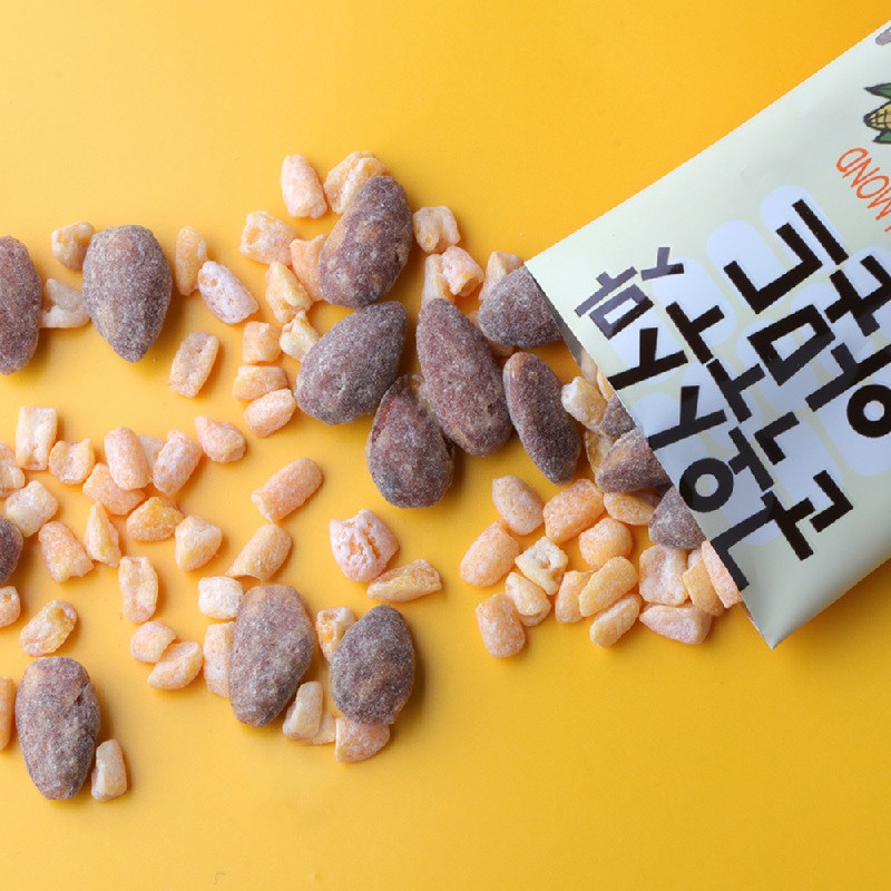 Korean original Babee Tom Farm honey butter almonds 35g caramel flavor small package large almonds