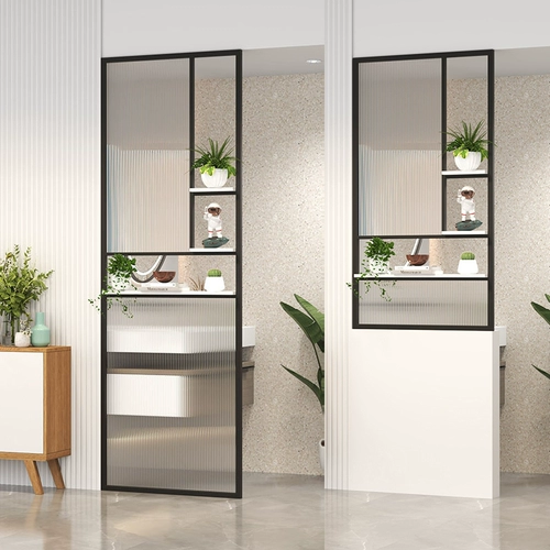 Легкая роскошная экрана из нержавеющей стали Новая китайская гостиная железо, простое вход в домашнюю цветочную сеть Полая металлическая решетка