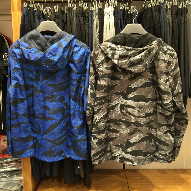 Li Ning nam áo gió 2018 new bóng rổ ngụy trang áo gió trùm đầu cardigan khô nhanh người đàn ông mỏng áo gió thể thao áo gió uniqlo nữ chính hãng