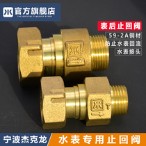 Water meter front check valve anti-rotation meter rear check valve copper check valve spring anti-interference check valve 4 points 6 points