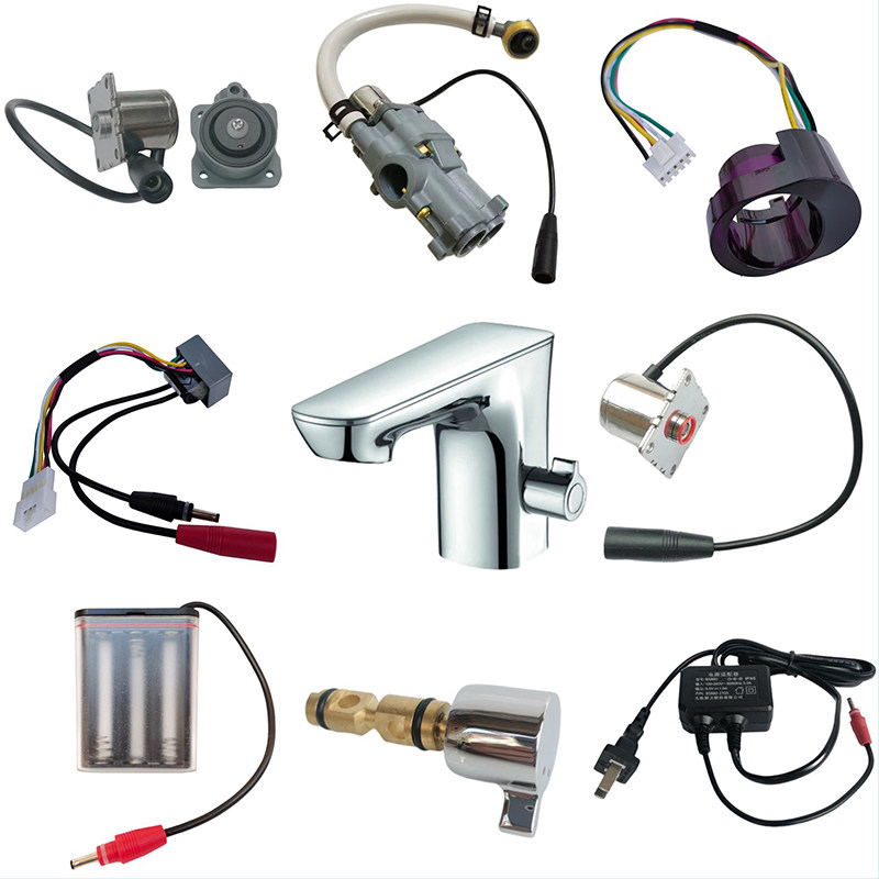 Adapt to Jiumu 51E1220 adjustable temperature induction basin faucet accessories induction window solenoid valve battery box drive