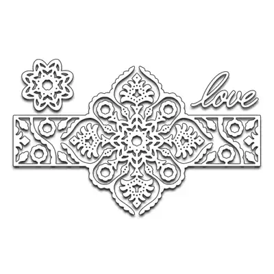 Penny Black cutting template 51-211 lace flower chapter