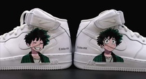Air Force My Hero Academia AJ1 hand-painted sneakers graffiti private custom DIY painted Midoriya Izuku