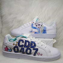 Frozen Elsa Air Force shoes change picture and color customization service AF1AJ1 hand-painted shoes sneakers coconut