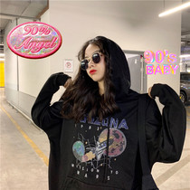 Sweater women loose 2019 spring and autumn new Korean tide student pullover hoodie oversize top lazy wind