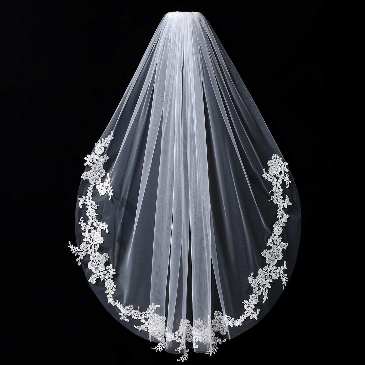 👗【立体花边复古森系头纱】求婚领证拍照必备婚纱头饰🌹-头纱-淘宝好物网
