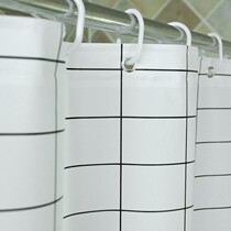 Shower curtain public straight rod disassembly bathroom