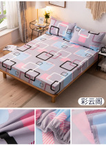Waterproofing bed cover for couples on dormitory bed
