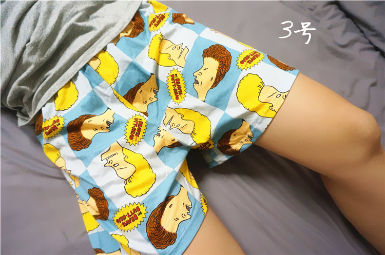 Tide phim hoạt hình lỏng lẻo đồ ngủ nam nhà cộng với quần lót boxer chất béo quần short cotton Aro đan bông 孖 quần lửng nữ