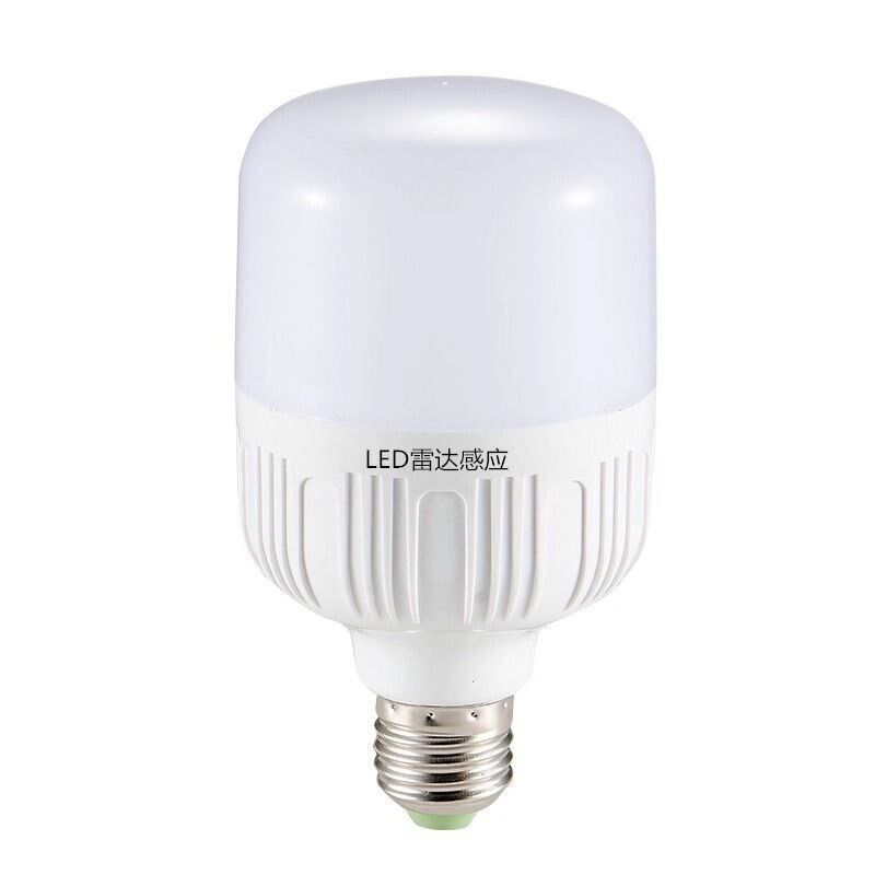 Radar human body sensor light voice control sound and light control LED light smart home corridor aisle corridor E27 screw bulb