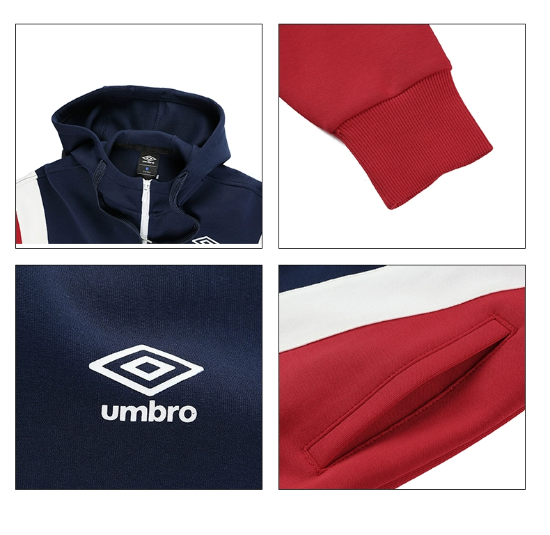 Áo khoác UMBRO 2018 thu đông mới dành cho nữ áo len giản dị có mũ trùm đầu thể thao