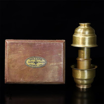 Antique Reflow Wood Box decorated collection of antique antique telescopes portable retro-ancient telescope objects