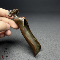 Tea spoon of the Old Bronze Tea Spoon Tea Spoon Tea Ceremony for Kunfu Tea Tea Shovel Tea Scale