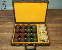 Chinese chess old tree-stained pig wood carved chess acid chess chess chess chess chess chess board luxury chess suit