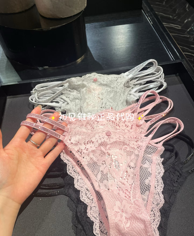 Victoria's Secret Sexy Floral Lace Panties for Women, Double Diamond Rose Pattern, Multi-Color, Butt-Lifting, Soft Panties Victoria's Secret Sexy Floral Lace Panties for Women, Double Diamond Rose Pattern, Multi-Color, Butt-Lifting, Soft Panties