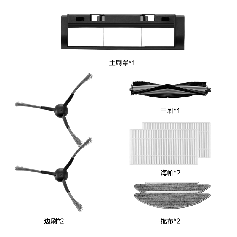 (Automatic dust collection) Yunmi AI dust collection and mop machine 2proVXVC15-JC accessories gift bag