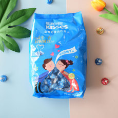 конфеты 好时之吻巧克力kisses袋装1100克结婚订婚喜糖牛奶曲奇零食大包装 Hershey's