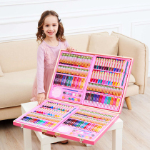 Childrens painting watercolor pen School supplies Stationery gift box Students Kindergarten Birthday gift Drawing tool set