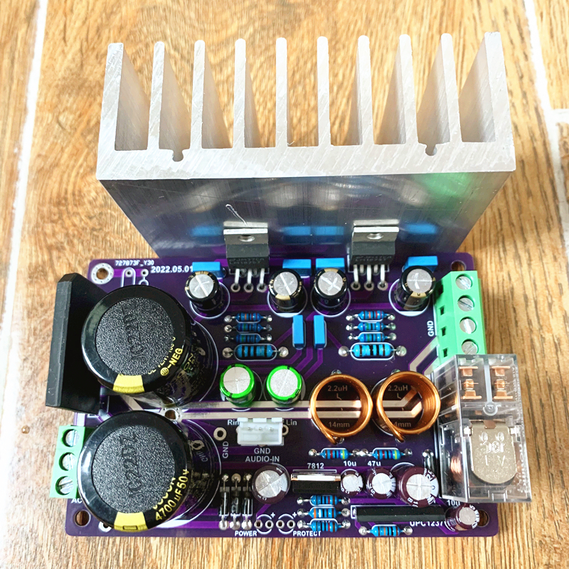 New revision line GC version LM1875 fever power amplifier board 2 0-channel stereo DIY parts hifi resistant to listening