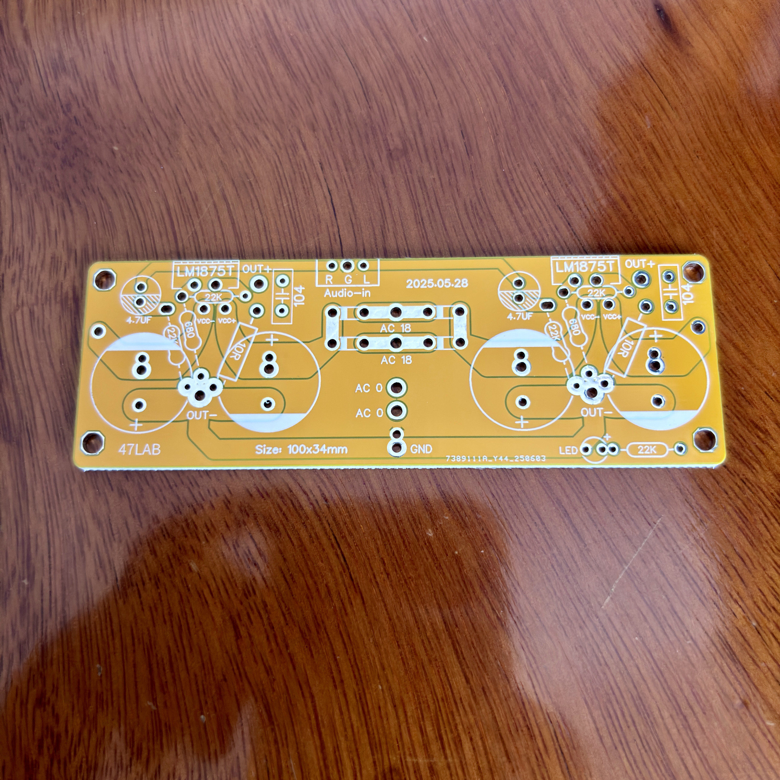 DIY Circuit Board for Fever-Grade Amplifier Lm1875 with 47Lab Circuit ...