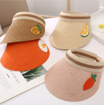 2021 new childrens hat girl Summer cap Sun eaves beach cool hat boy baby boy baby
