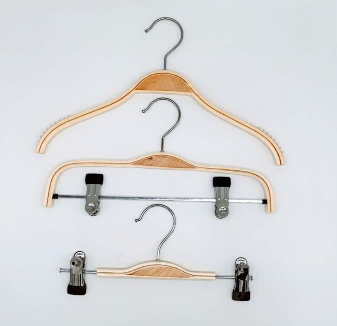 Wooden Hanger Pants Rack Clothing Shop Children Adult Clothes Pants Clip Anti Slip Sleeve Upscale Without Mark for Home Containing Clothes Hang-Taobao