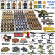 World War Ii Military Building Block Figures: Eighth Route Army, German, American, Soviet Soldiers, Mini Figures, Scene Sets, Children's Educational Assembly Toys