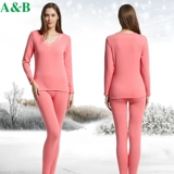 Демисезонное бархатное термобелье, тонкое кружевное удерживающее тепло нижнее белье, V-образный вырез