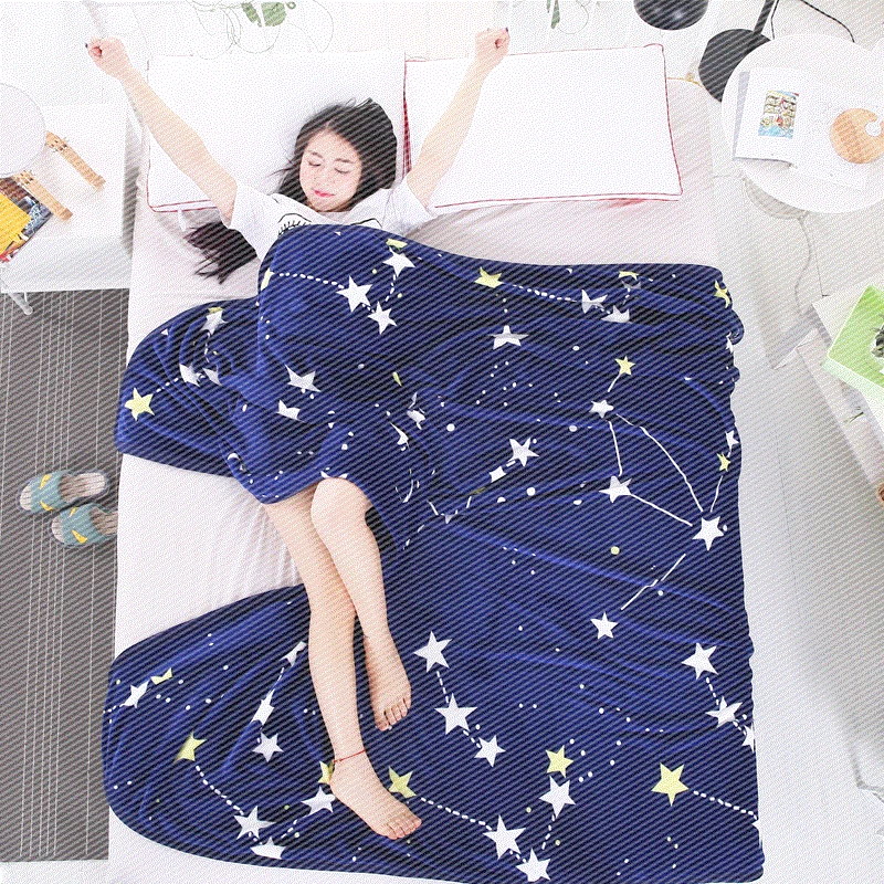 Khăn trải giường chăn giải trí chăn sofa chăn đơn giường ngủ chăn mền chăn chăn lông cừu dày