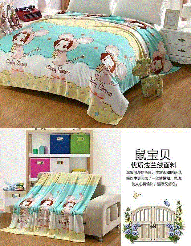Khăn trải giường Giường đơn mùa hè Làm mát chăn Coral Giải trí Chăn / Chăn / Flannel Flannel Sheets mền nỉ dày